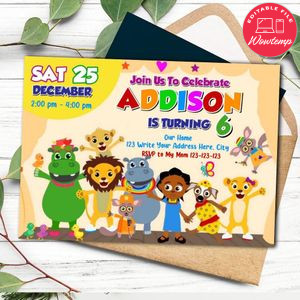 Akili and Me Invitation Printable Instant Download