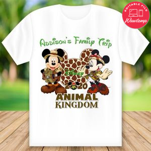 Printable Safari Disney Shirts Template Instant Download