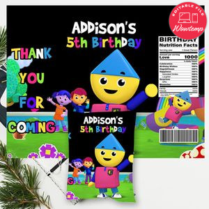 Charlie's Colorforms City Chip Bag Digital File Printable Instant Download