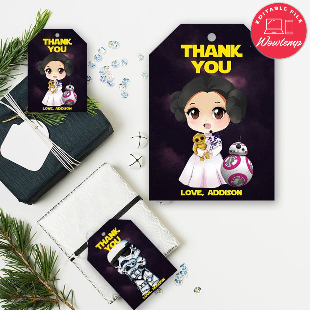 Printable Star Wars Gilf Tags Instant Download