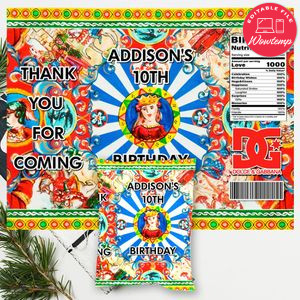 Dolce and Gabbana DG Birthday Chip Bag Digital File Printable Instant Download