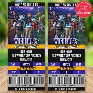 Editable Onward 2020 Ticket Party Invitation Instant Download