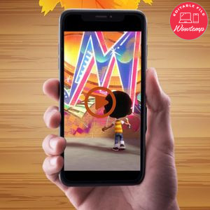 Digital Motown Magic Customizable Mp4 Video Invitation File Template Instant Download