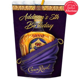 Crown Royal Capri Sun Labels Digital File Printable Instant Download