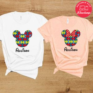 Autism Mickey Head Disney Vacation PNG file template