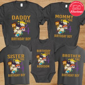 Rugrast Birthday Family Trip Vacation T-Shirt