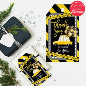 Printable Quarantine Drive By Birthday Parade Favor Tag Instant Download