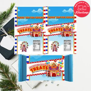 Circus Rice Krispie Treat Digital File Printable Instant Download