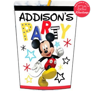 Disney Mickey Mouse Capri Sun Labels Digital File Printable Instant Download