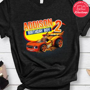 Custom Blaze And The Monster Birthday Shirt for Boy