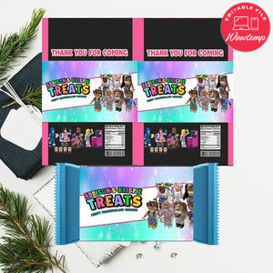 Girl Roblox Rice Krispie Treat Digital File Template Instant Download