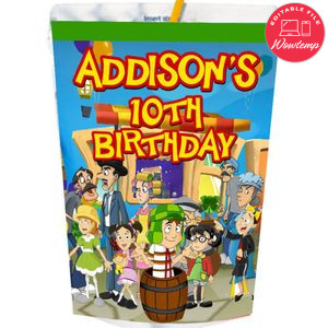 El Chavo del Capri Sun Labels Digital File Printable Instant Download