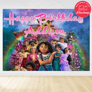 Encanto Backdrop Digital File Template Instant Download