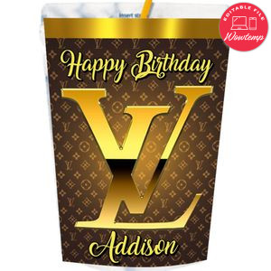 Luxury Capri Sun Labels Digital File Printable Instant Download