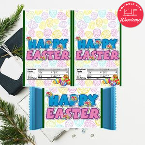 Easter Hershey's Bar Wrapper Label Digital File Printable Instant Download