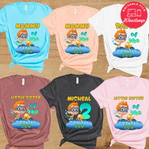 Bubble guppies Birthday Family Matching Party Shirts