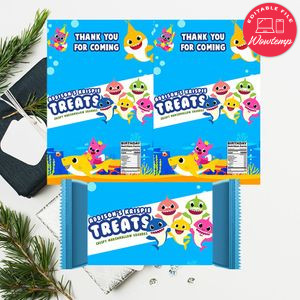 Baby Shark Rice Krispie Treat Digital File Printable Instant Download