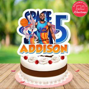 Space jam 2 Cake Topper Template Printable Instant Download