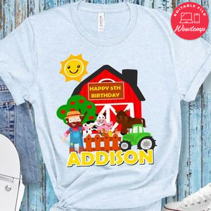 Old MacDonald Farm Happy Birthday PNG file template