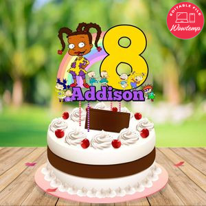 Susie Rugrats Birthday Cake Topper Template Printable Instant Download