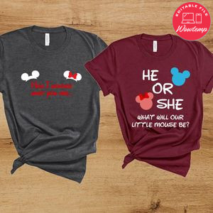 Mickey Minnie Mouse Gender Reveal Party PNG file template