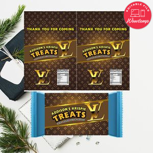 Luxury Rice Krispie Treat Digital File Printable Instant Download