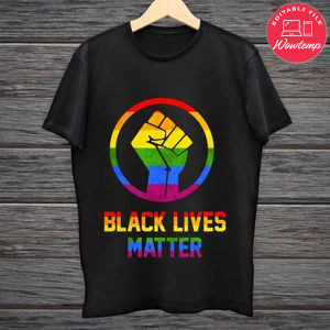 Black Lives Matter Pride Tolerance Rainbow Shirt PNG files Printable Instant Download