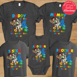 Toy Story Birthday Family Trip Vacation PNG file template
