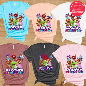 Muppet Babies Birthday Family Matching Party Shirts