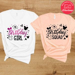 Disney Mickey Birthday Squad Party PNG file template