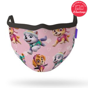 Printable Girl Paw Patrol Face Mask Digital File Instant Download