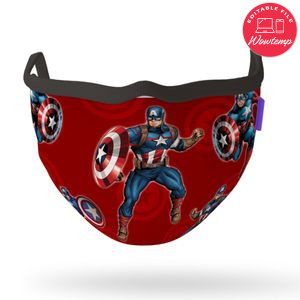 Printable Captain America Face Mask Digital File Instant Download