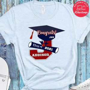Congrats Custom Name Senior Class of 2021 T-Shirt