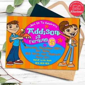 Maya and Miguel Invitation Customizable template Instant Download