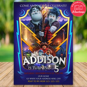 Editable Onward 2020 Birthday Flyer Instant Download