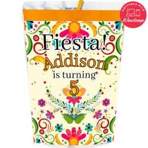Fiesta Mexico Capri Sun Labels Digital File Printable Instant Download