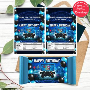 Game On hershey Candy Bar Wrapper Digital File Printable Instant Download