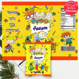 Rugrats Chip Bag Digital File Printable Instant Download