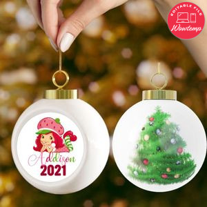 Strawberry Shortcake Christmas Ball Ornament Gift