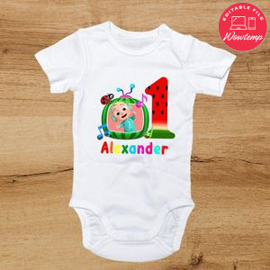 Boy Cocomelon 1st Birthday PNG file template