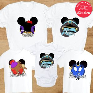 Aladdin Jasmine Birthday Family Vacation T-Shirt