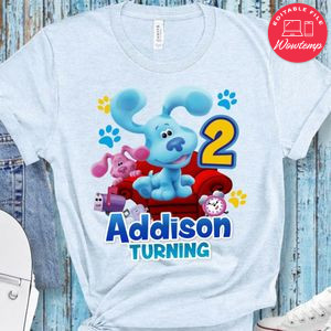 Blue's Clue Toddler Birthday PNG file template