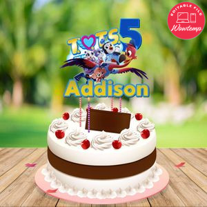 Disney TOTS Birthday Cake Topper Template Printable Instant Download
