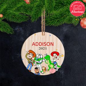 Disney Toy Story Christmas Wood Ornament Gift