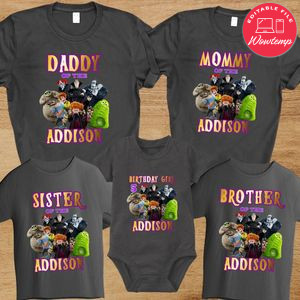 Hotel Transylvania Family Matching Party Shirts