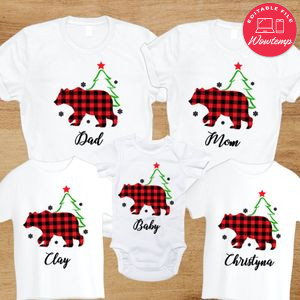Bear Family Matching Christmas Shirt