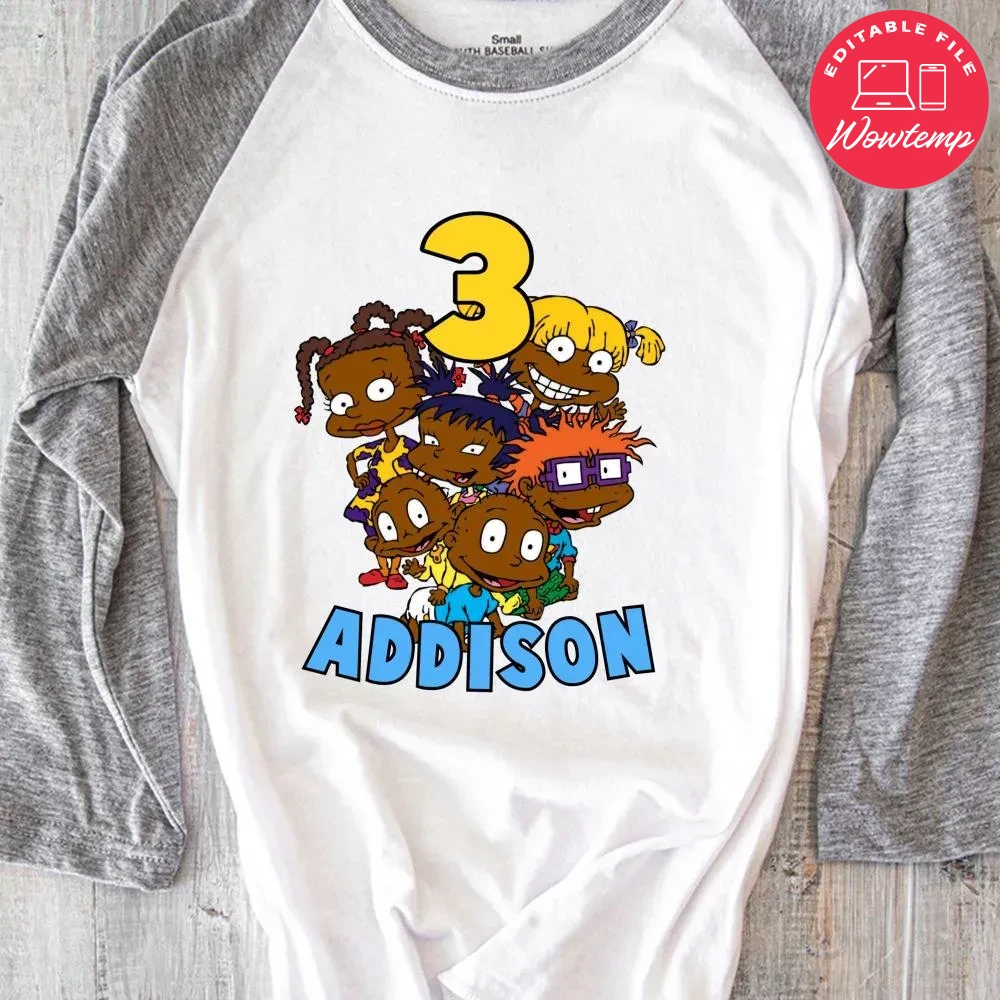 Customizable African Rugrats Birthday Iron On Transfer Tshirt Wowtemp