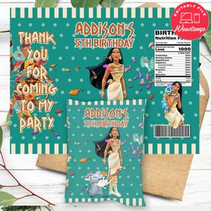 Pocahontas Chip Bag Digital File Instant Download