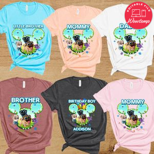 Puppy Dog Pals Birthday Family Matching Party Shirts