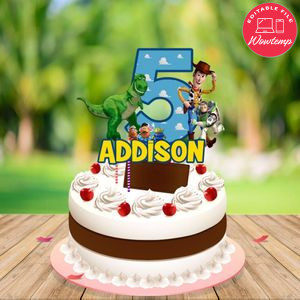 Rex Toy Story Birthday Cake Topper Template Printable Instant Download